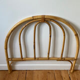 Vintage rattan headboard for single bed