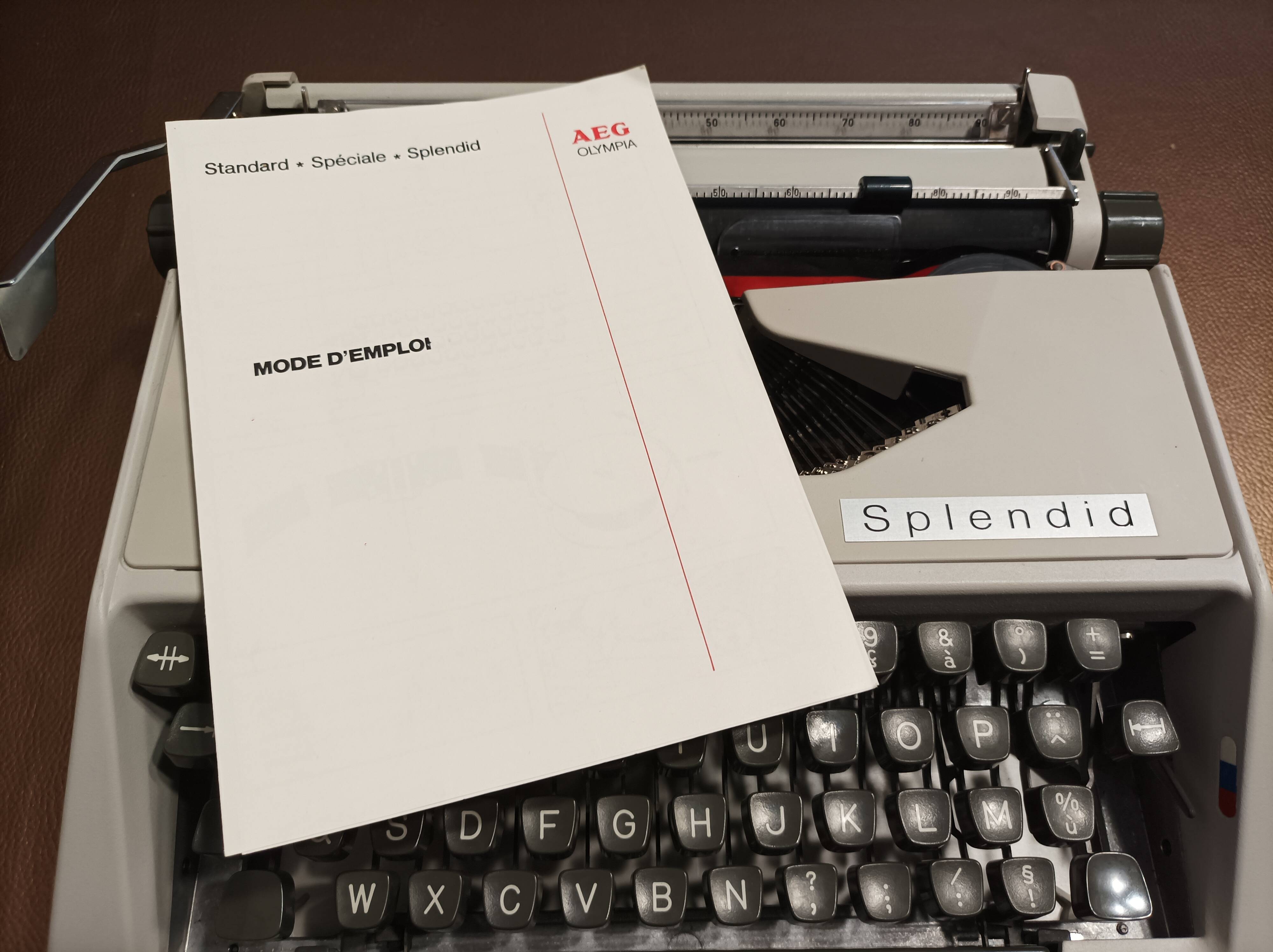 AEF Olympia Splendid typewriter from the 80s