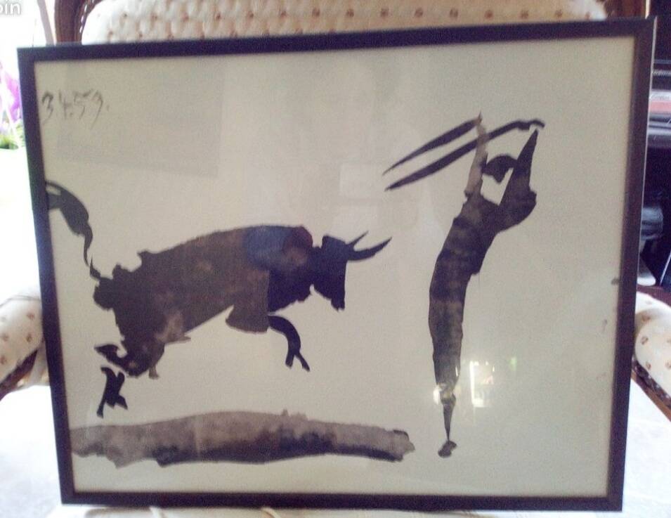 2 framed posters Picasso Corrisa 1959