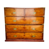 Commode de bateau en teck XIXe en deux parties