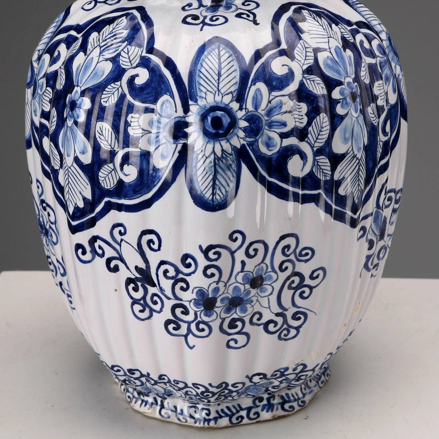 Antique faience vase Aprey, France, 19th century