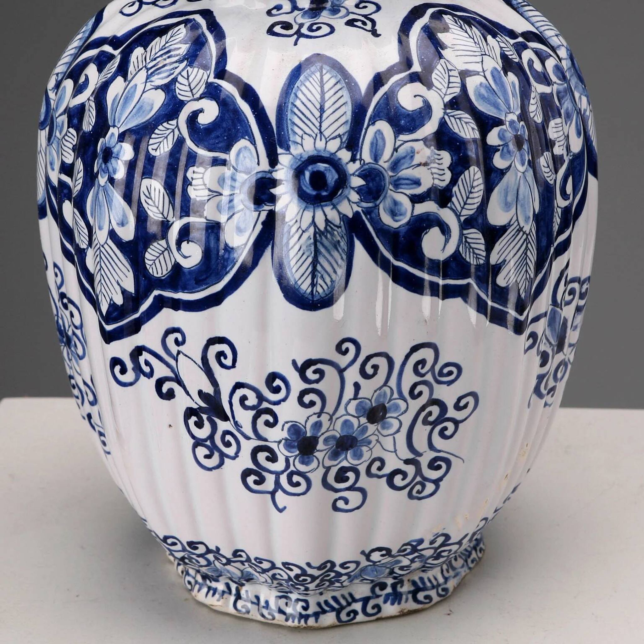 Antique faience vase Aprey, France, 19th century