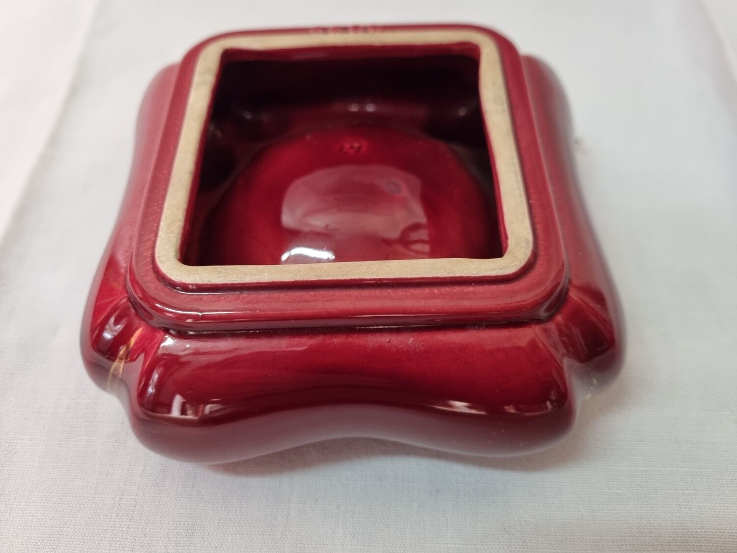 St Clément earthenware ashtray from 1950