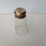 old glass sprinkler, brass stopper