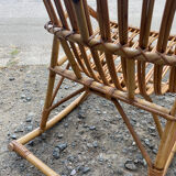 Rocking chair in adult rattan