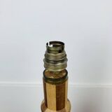 Pair of vintage turned wood lamps