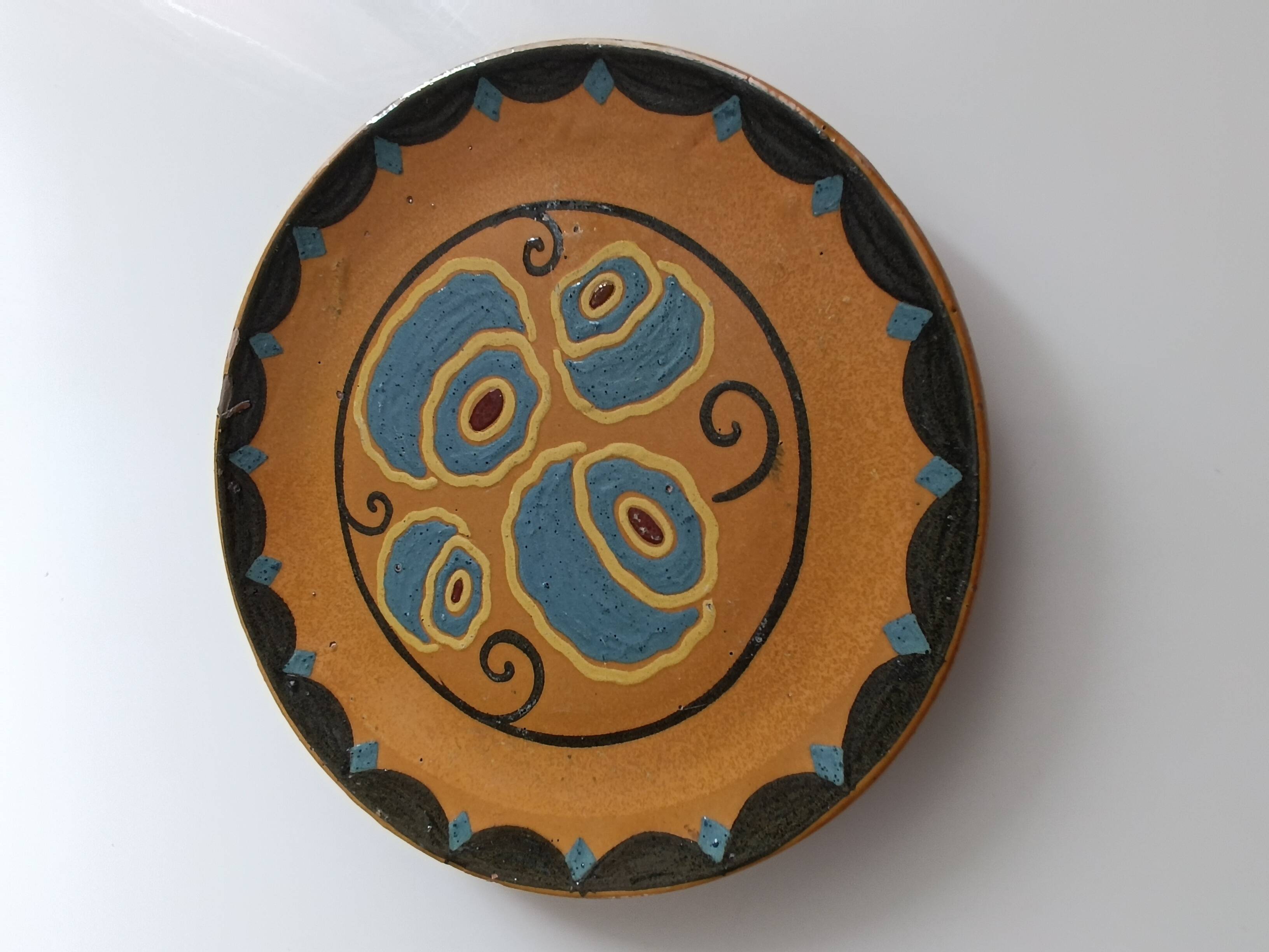 Set of 2 Ferney-Voltaire ceramic plates