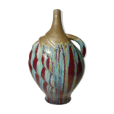 Vase soliflore in glazed ceramic earthenware vintage contemporary art 20th century