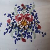 Large painted ceramic flower vase