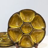 Set of 4 vintage '70 oyster plates from Gien