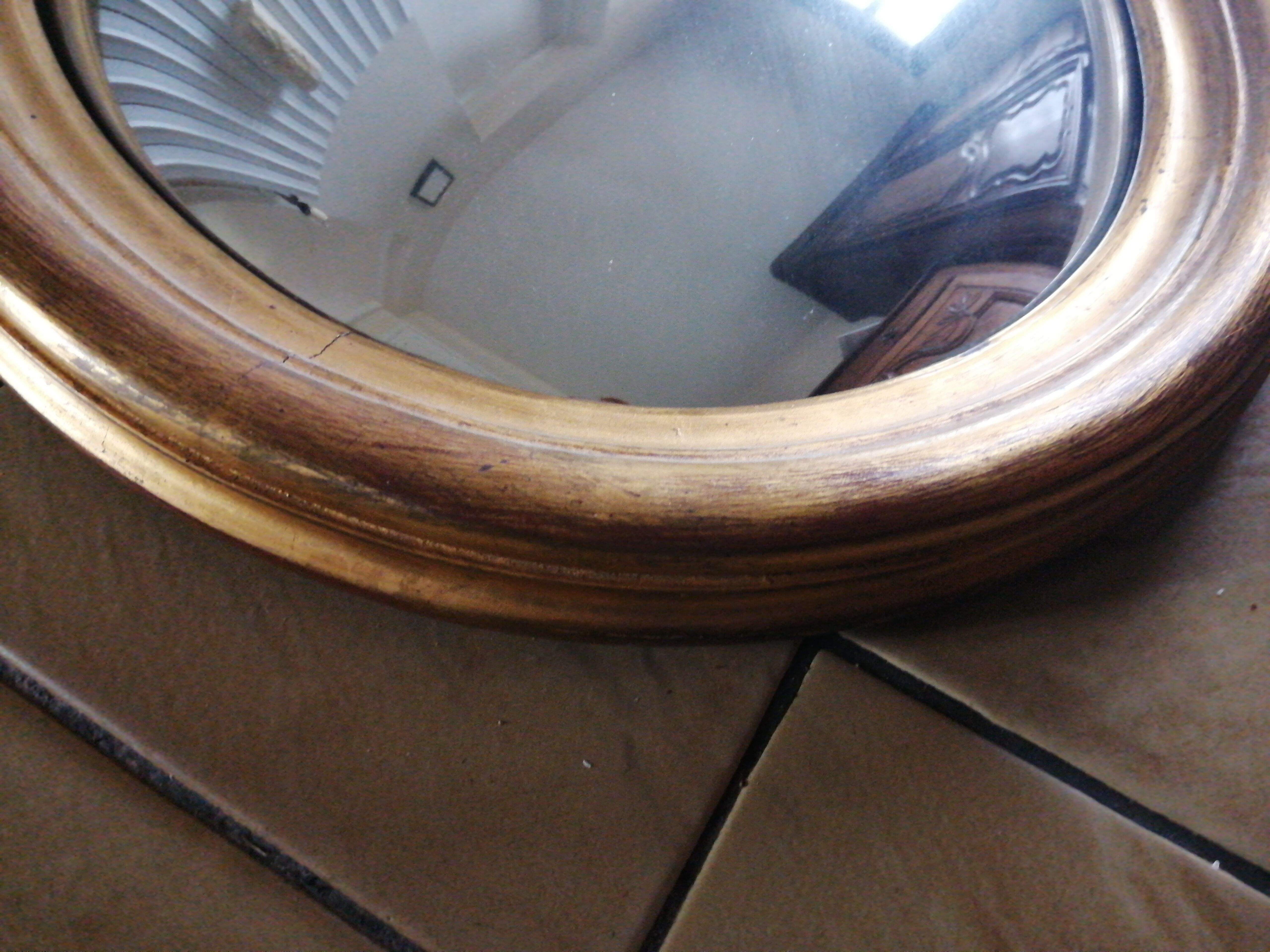 Bombed Mirror Called Witch 45x52cm