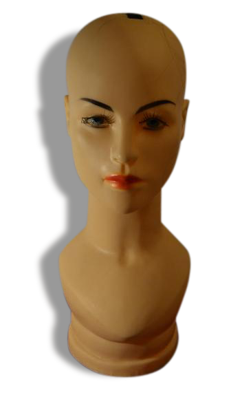 Tête a chapeau, casque, perruque, mannequin magasin présentoir Selency