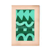 Peinture et collage sur papier ancien • M705 • signé eawy