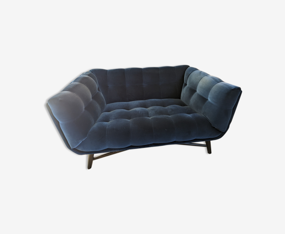 Canapé Roche bobois velours bleu