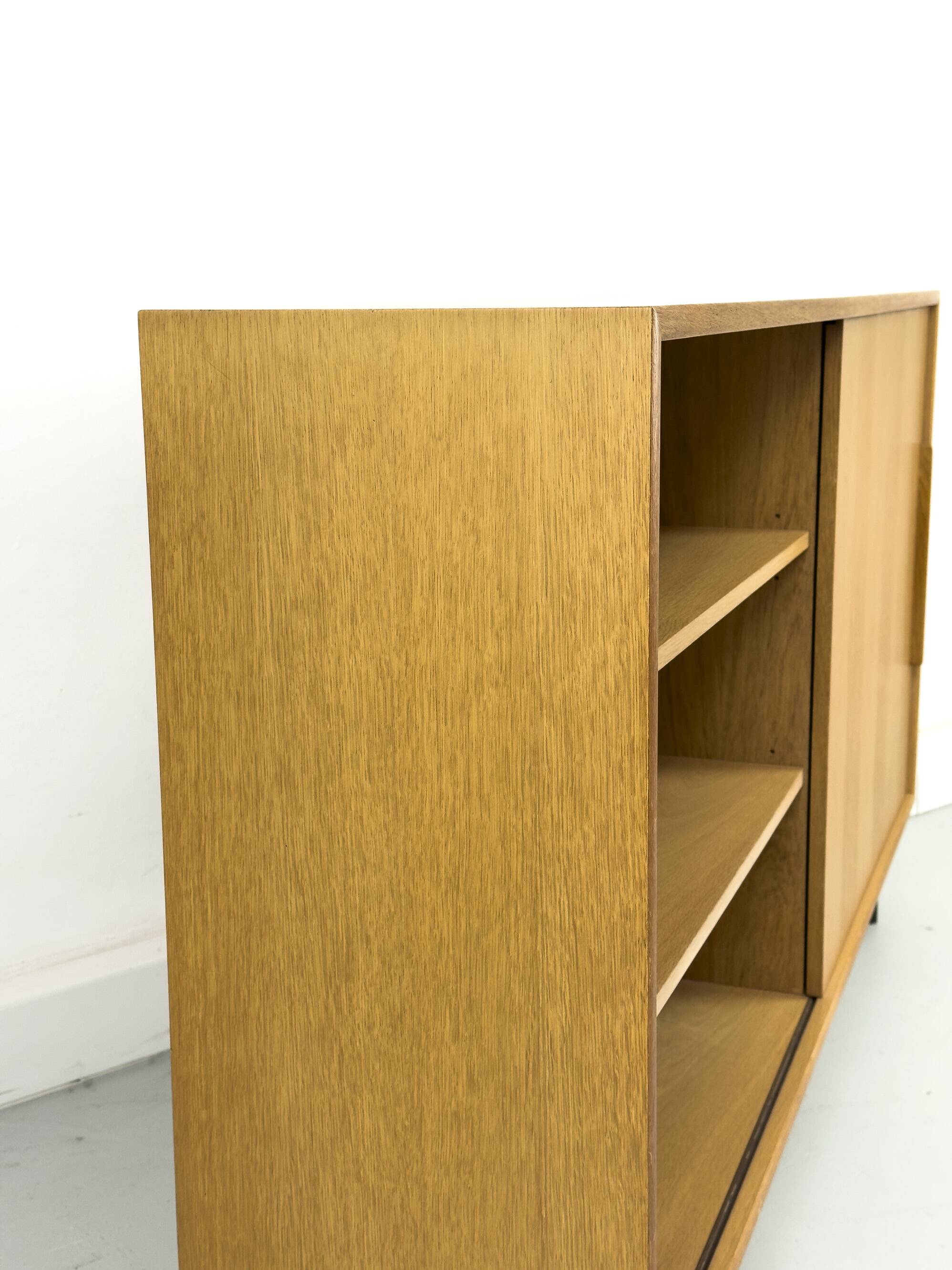 Oak Cabinet with One Sliding Door from WK Möbel, 1960s