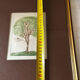 Original signed drawing – Tree with birds - frame 33/28 cm