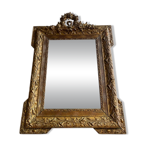 Miroir doré trumeau