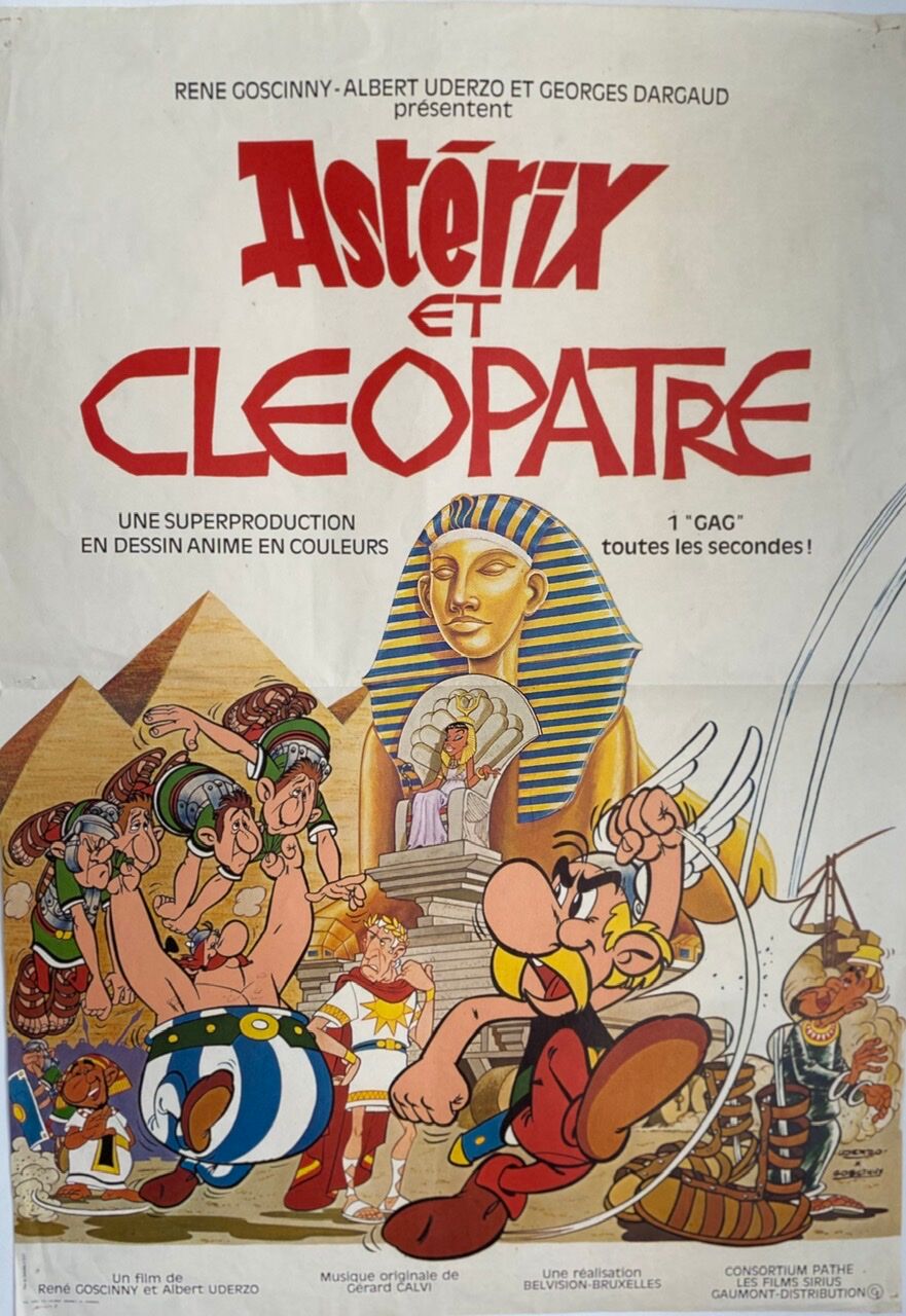 Affiche originale du film Astérix et Cleopatre année 1968