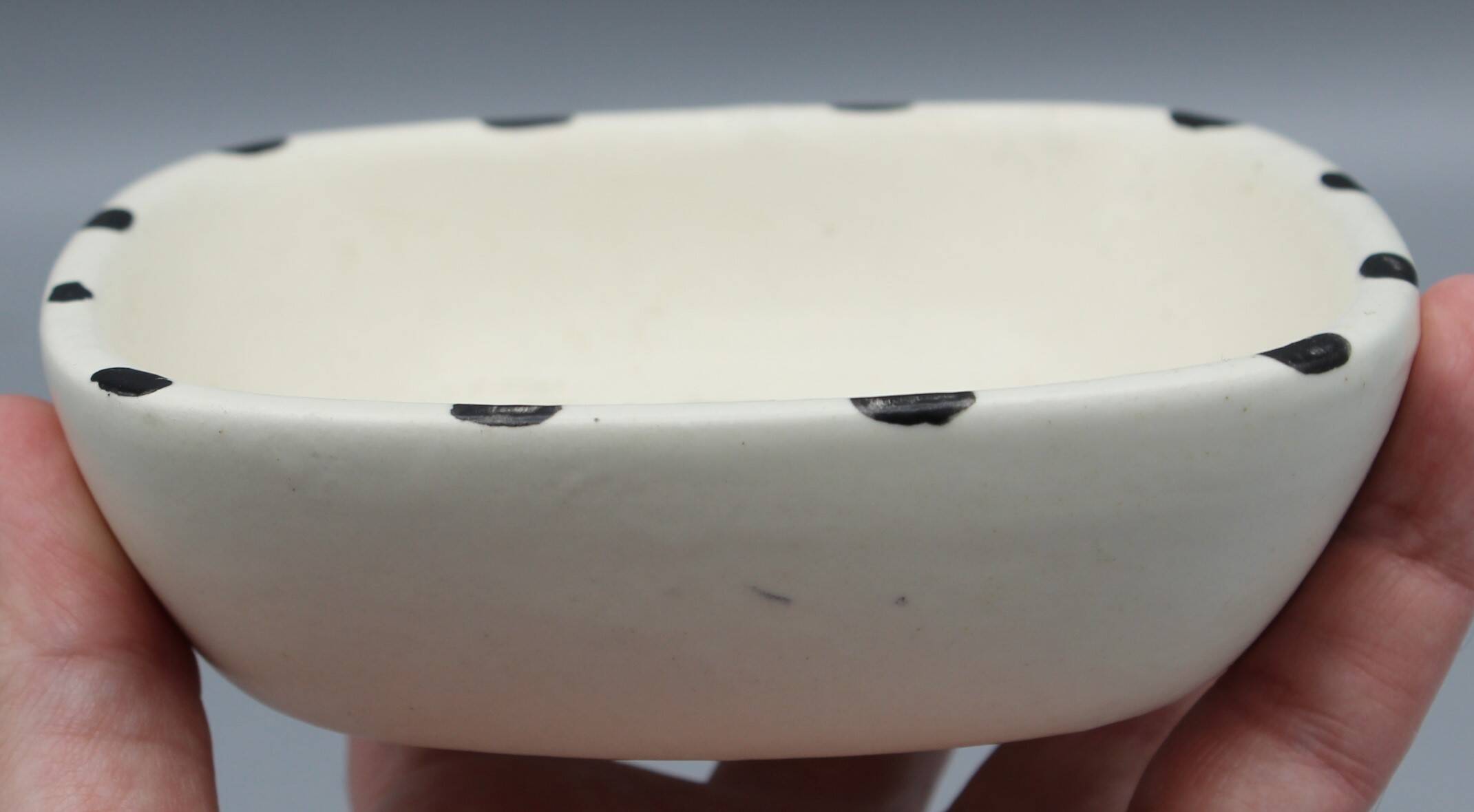 Small vintage ceramic aperitif dish bowl vallauris