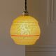 Art Deco pendant lamp in Clichy glass