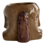 Faces ceramic mug.