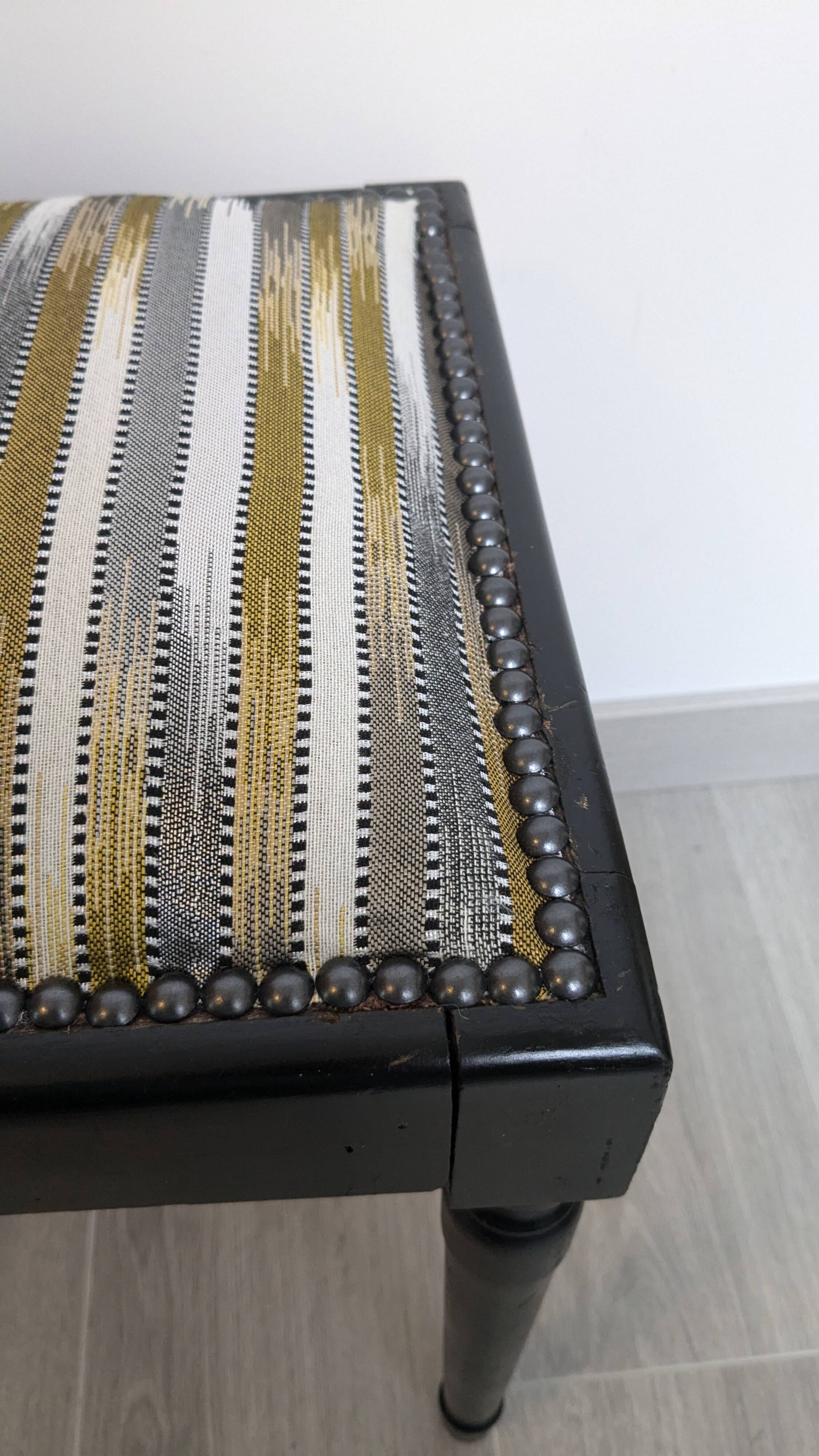 Vintage rectangular piano stool