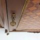 Rare Louis XVI display cabinet in marquetry with light, France ca. 1850