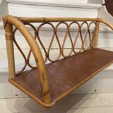 Rattan shelf