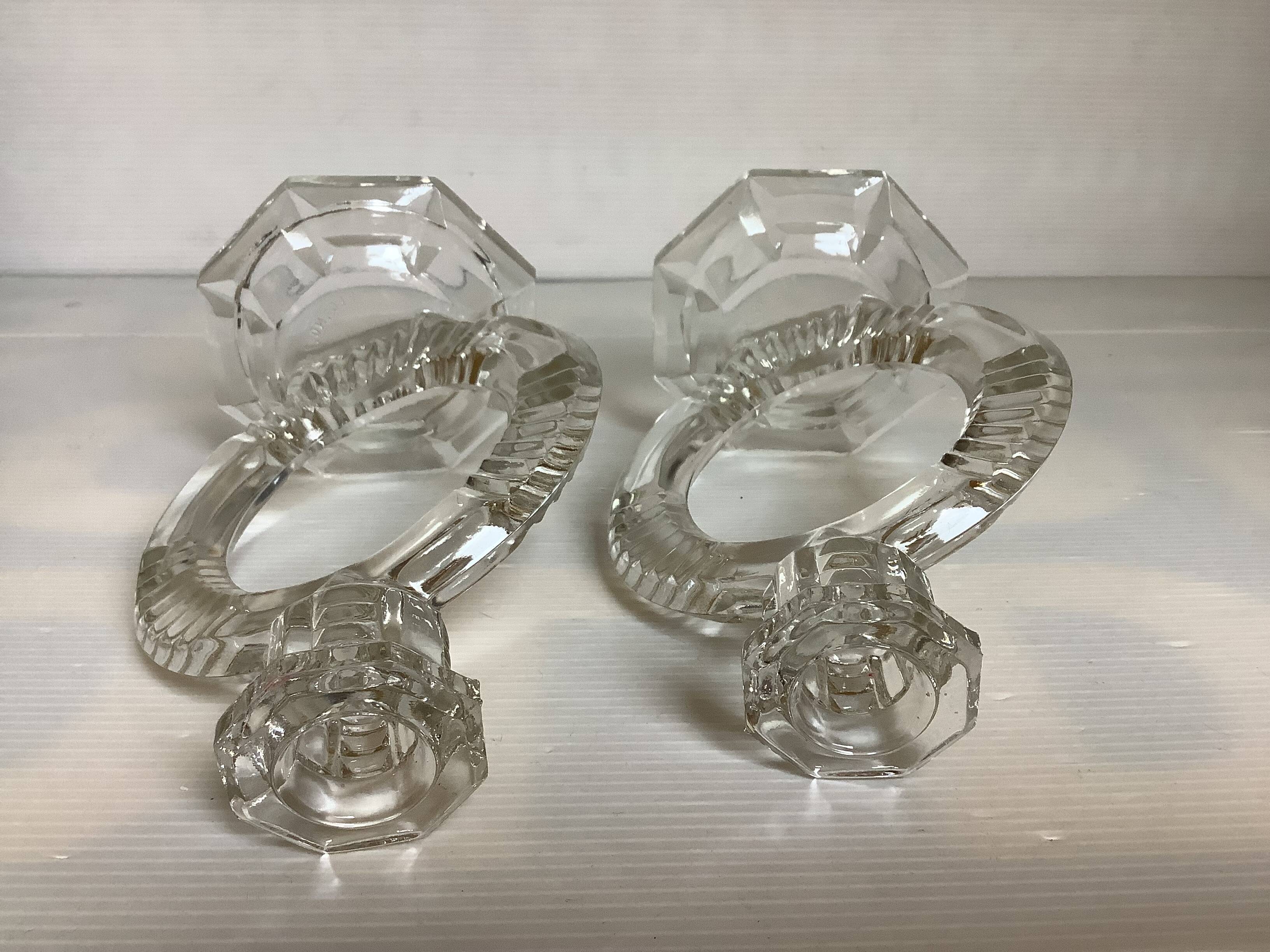 Pair of Libochovice candlesticks 1934 art deco