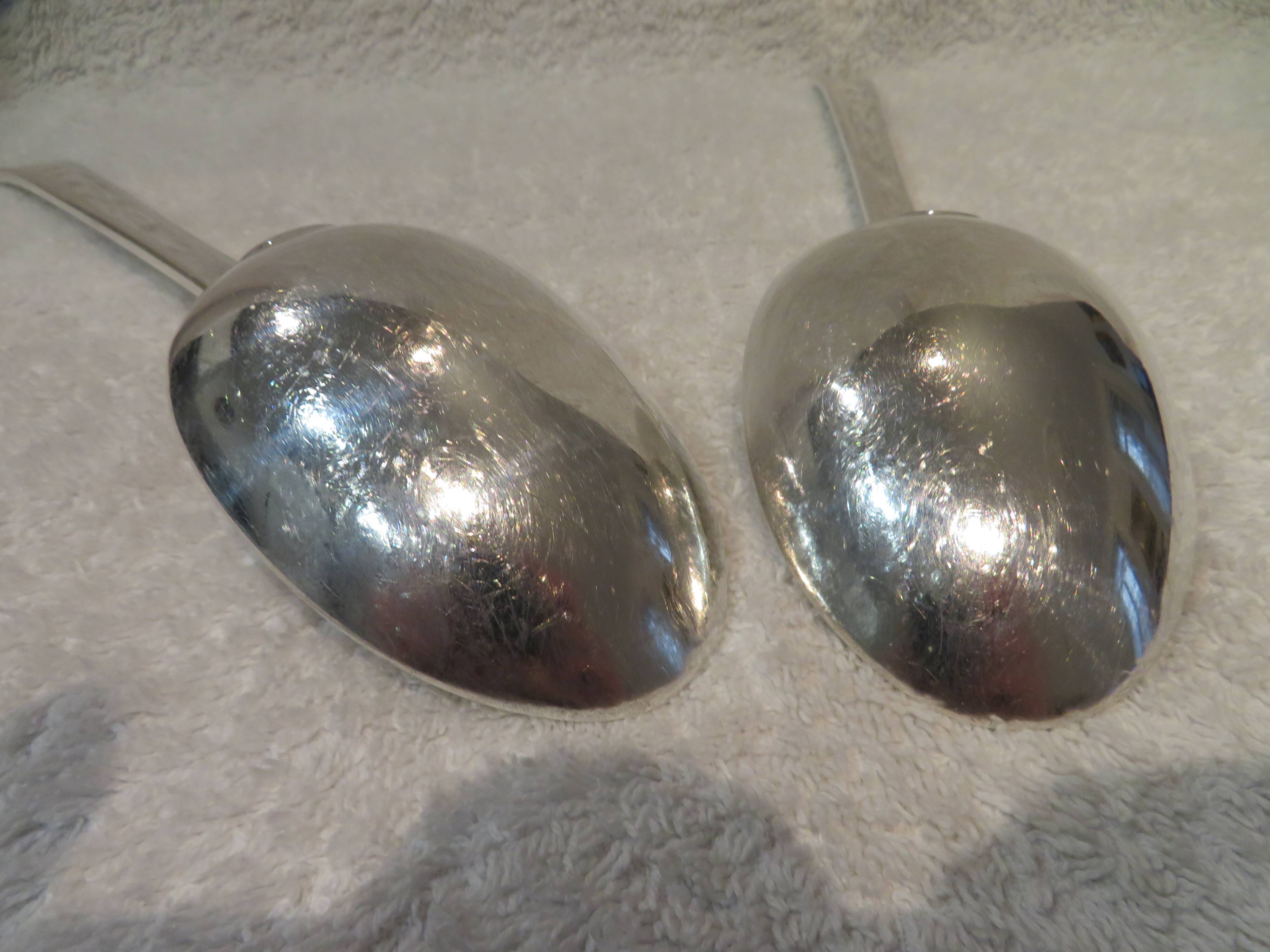 silver plated serving or stew spoon by Christofle Concorde