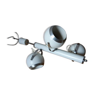Suspension Aluminor eyeball 1970 3 boules blanc