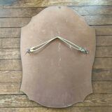 Old wall mirror chissed art deco 54x72cm