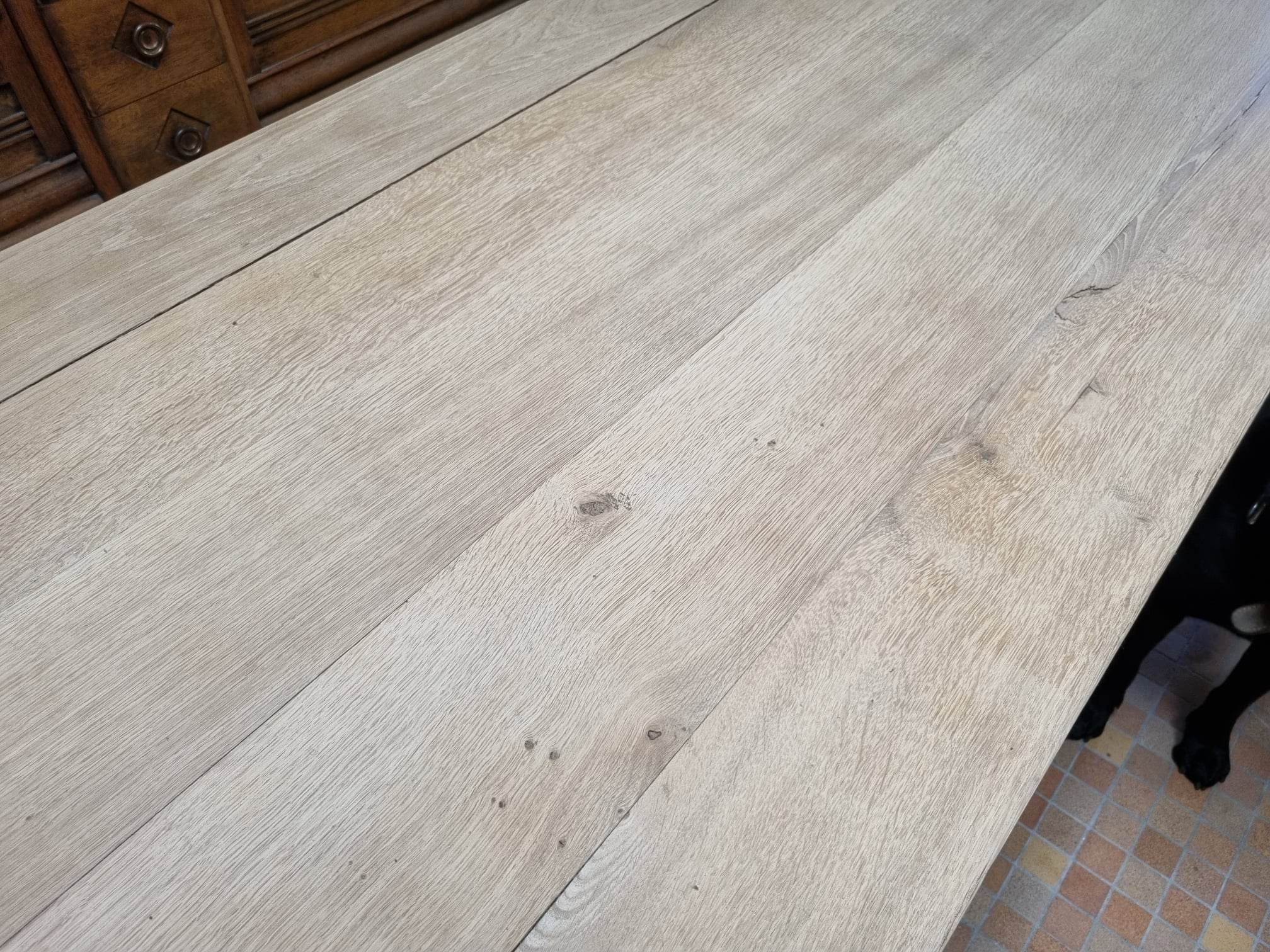 Brutalist oak table