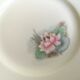6 small plates signed Limoges France with nenuphar decor and golden border