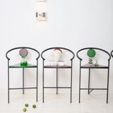 Bar chairs (4), Memphis, 1980