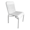 Chaise de jardin en résine tressée blanche