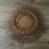 Mirror rattan sun 1970