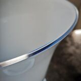 Lampe de table ancienne signée en opaline 1930 Art déco