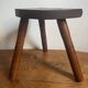 Tabouret tripode en bois