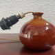 Lampe vintage 1970 en grès
