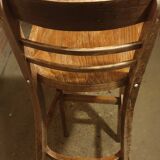 Solid beech high bar stool