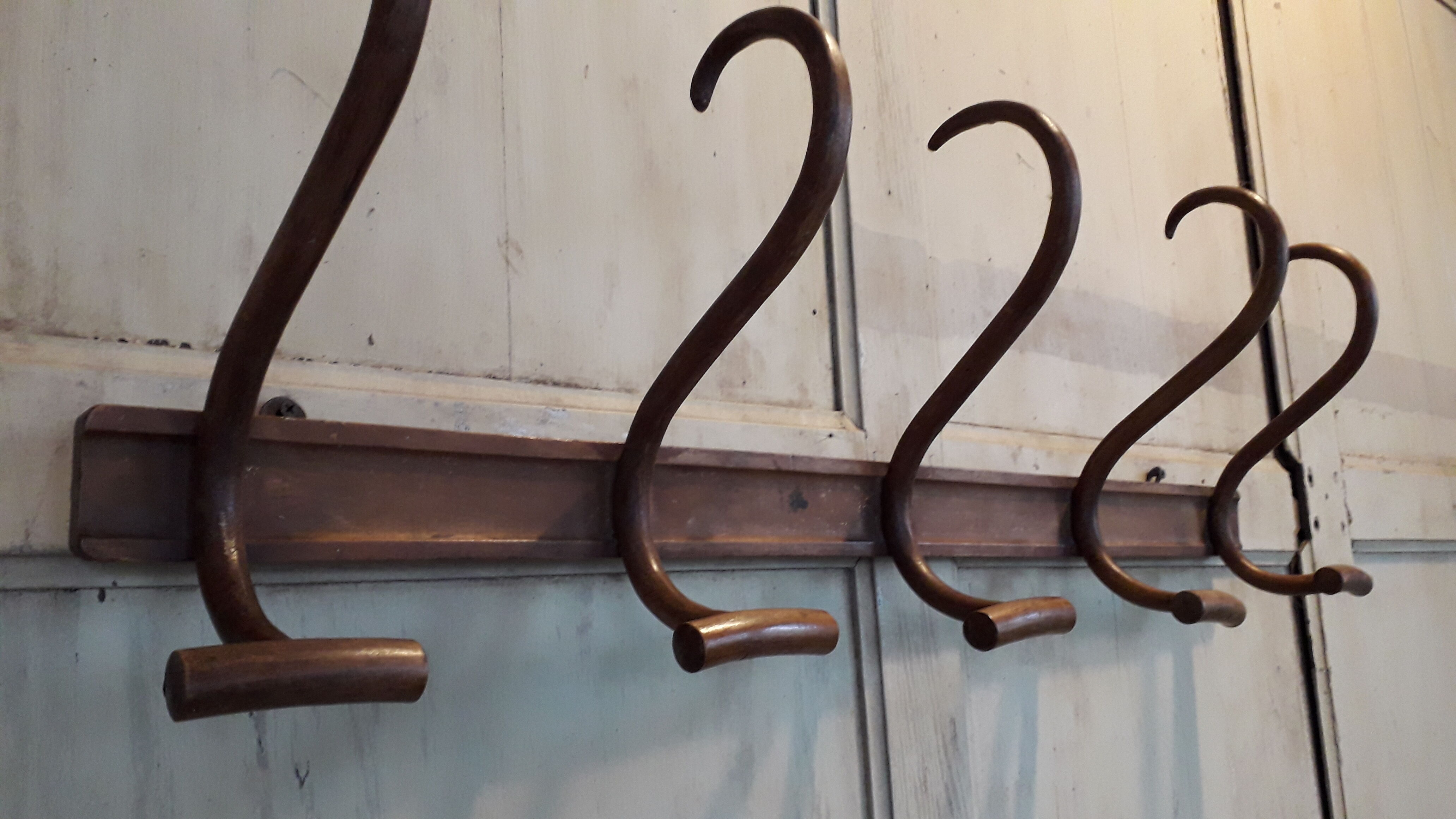 Hanger curved wooden