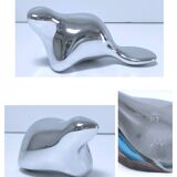 Beaver aluminum paperweight modernist design by Hoselton signed and numbered