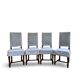 four Victorian dining chairs