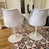 2 Rudi Bonzanini tulip armchairs