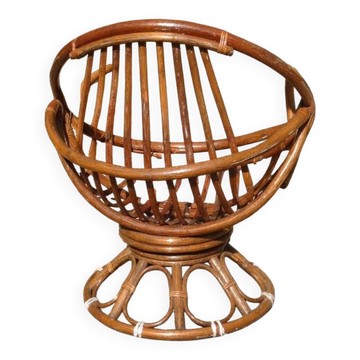 Grand fauteuil en rotin Ernest