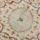 Vintage Salmon & Beige Classic Turkish Rug, 185x291Cm