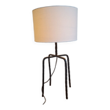 Brutalist wrought iron lamp