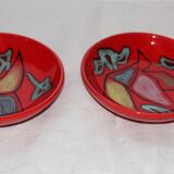 Set of two cups cerenne vallauris 1950
