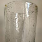 Grand vase cristal bullé années 70